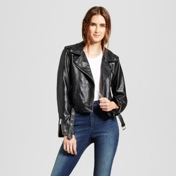 Women's Moto Jacket - R+j Couture Black