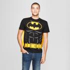 Warner Brothers Men's Dc Comics Batman Caped Short Sleeve T-shirt - Black