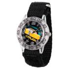 Boys' Disney Cars 3 Cruz Ramirez Clear Plastic Time Teacher Watch - Black