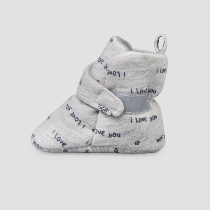 Baby Love Wrap Slippers - Just One You Made By Carter's Gray Newborn