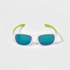 Kids' Frosted Frame Rectangle Sunglasses - Art Class Clear