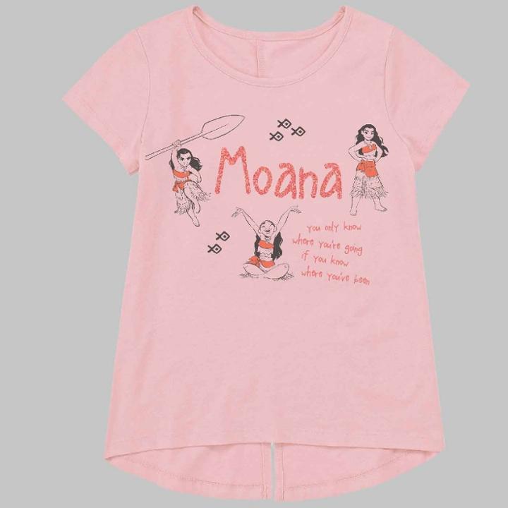 Target Toddler Girls' Moana Short Sleeve T-shirt - Coral