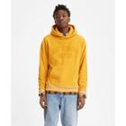 Levi's Men's Fleece Hooded Sweatshirt - Yellow