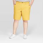 Men's Big & Tall 10.5 Chino Shorts - Goodfellow & Co Mineral Yellow