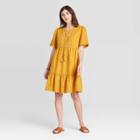 Women's Short Sleeve Dress - Knox Rose Yellow
