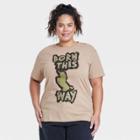Women's Lady Gaga Plus Size Born This Way Short Sleeve Graphic T-shirt - Beige