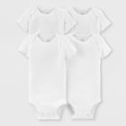 Baby 4pk Short Sleeve Bodysuit - Just One You Made By Carter's White Newborn