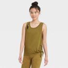 Women's Side-tie Tank Top - Joylab Army Green