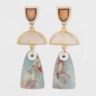 Semi-precious Pink Aventurine And Jasper Drop Earrings - Universal Thread Blue
