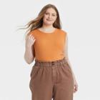 Women's Plus Size Bodysuit - Universal Thread Mango Orange