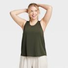 Women's Active Tank Top - All In Motion Olive Green Xs, Green Green