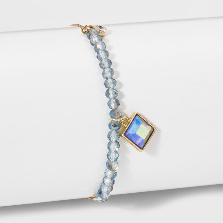 Purple Square Stone Bracelet - A New Day Gold