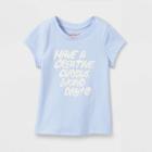 Toddler Girls' 'creative, Curious, Kind Day' Short Sleeve Graphic T-shirt - Cat & Jack Blue