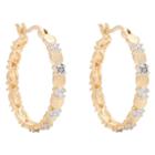 Target Diamond Accent Heart Hoop Earrings Rose Gold Plated (ij-i2-i3), Girl's,