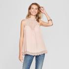 Women's Lace Tank Top - Knox Rose Pink