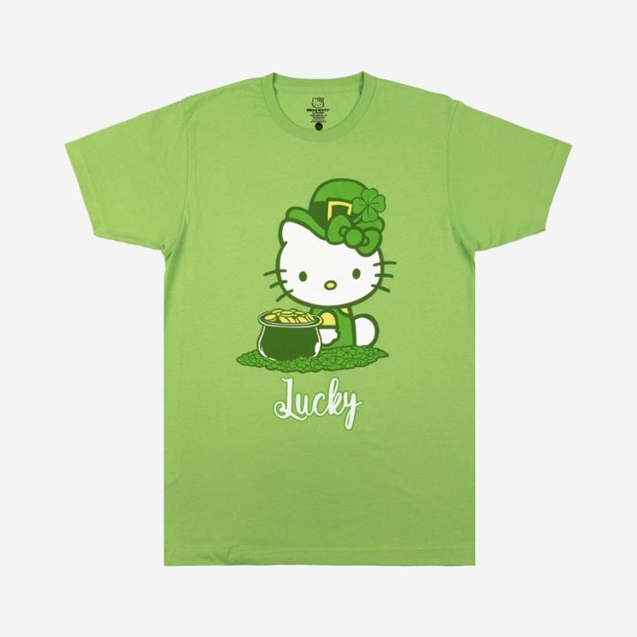 Men's Sanrio Hello Kitty Short Sleeve Graphic T-shirt - Green