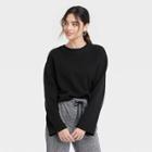 Women's Ottoman Sweatshirt - A New Day Black