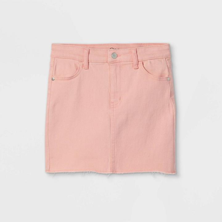 Girls' Denim Skirt - Art Class Pink