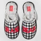 Men's Family Sleep Grand Bear Slippers - Wondershop Black