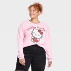 Women's Hello Kitty Plus Size Graphic Sweatshirt - Pink