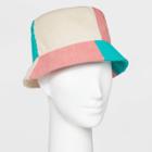 Women's Corduroy With Color Block Bucket Hat - Wild Fable Pink/blue