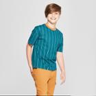 Boys' Drop Shoulder Short Sleeve T - Shirt - Art Class Blue