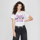 Target Women's Short Sleeve Current Mood Graphic T-shirt - The Change Initiative (juniors') White