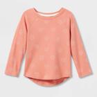 Toddler Girls' Dot Long Sleeve T-shirt - Cat & Jack Orange