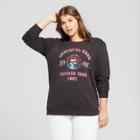 Mighty Fine Women's Plus Size Grateful Dead Graphic Pullover Sweatshirt - Black