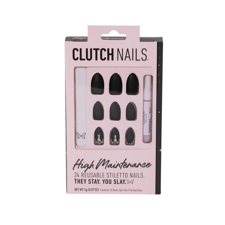 Clutch Nails Clutch False Nails High Maintenance - 0.07oz, Adult Unisex