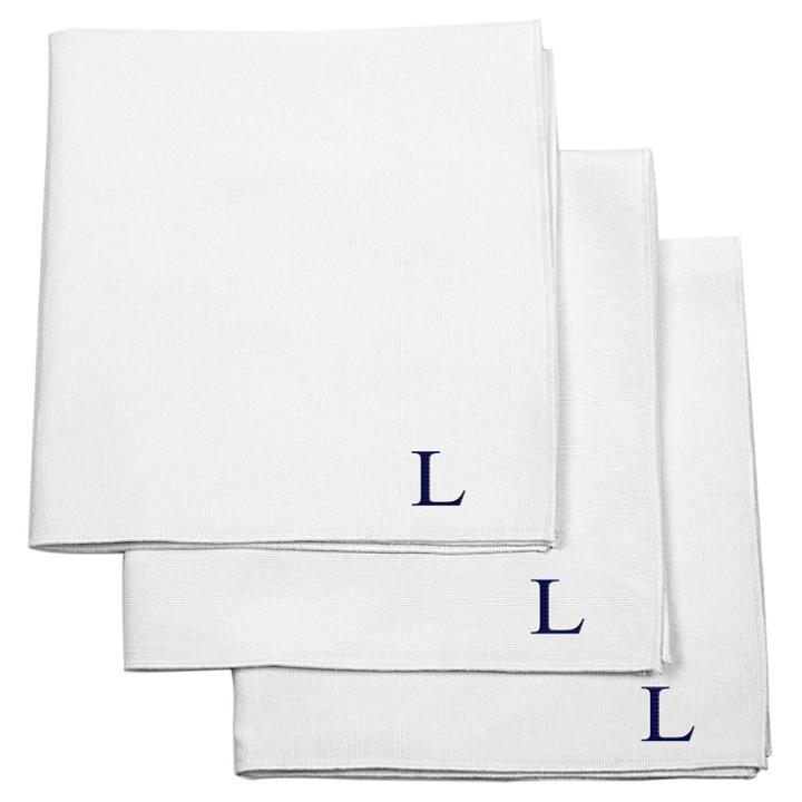 Cathy's Concepts Monogram Groomsmen Gift Handkerchief Set - L, Men's, Size: