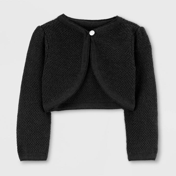 Baby Girls' Holiday Cardigan - Just One You Made By Carter's Black Newborn, Girl's