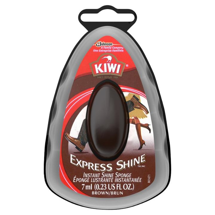Kiwi Express Shine Instant Shoe Shine Sponge Brown