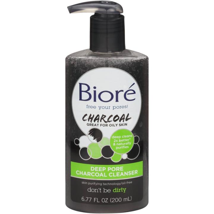 Biore Deep Charcoal Cleanser - 6.7 Oz, Adult Unisex