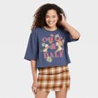 Women's Disney Chip & Dale Short Sleeve Graphic T-shirt - Navy