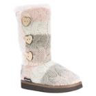 Toddler Girls' Muk Luks Malena Shearling Style Boots - Gray