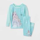 Girls' Frozen Elsa 2pc Hacci Pajama