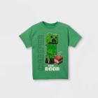 Boys' Minecraft Short Sleeve Graphic T-shirt - Green