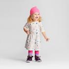 Toddler Girls' Stars French Terry Dress - Cat & Jack Almond Cream 3t, Girl's, White