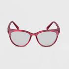 No Brand Adult Anti-fog Cateye Blue Light Filtering Glasses - Crystal Pink