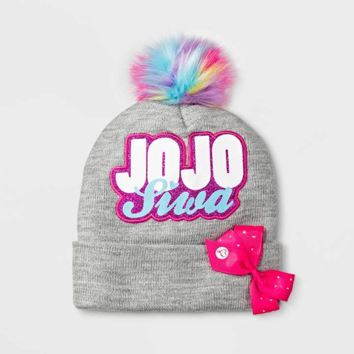 Nickelodeon Girls' Jojo Siwa Beanie - Gray