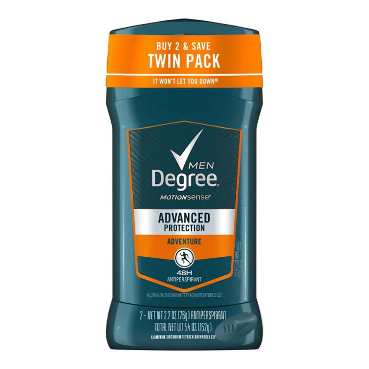 Degree For Men Adventure 48h Antiperspirant Twin Pack
