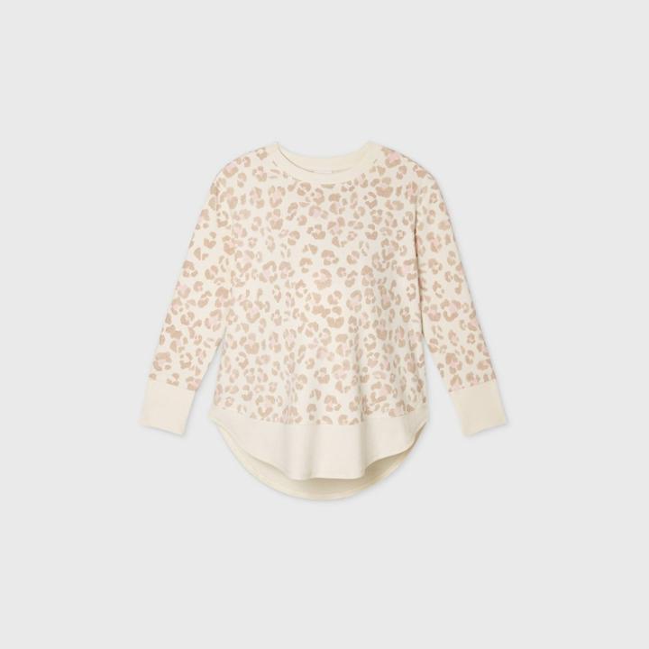 Maternity Leopard Print Sweatshirt - Isabel Maternity By Ingrid & Isabel Beige