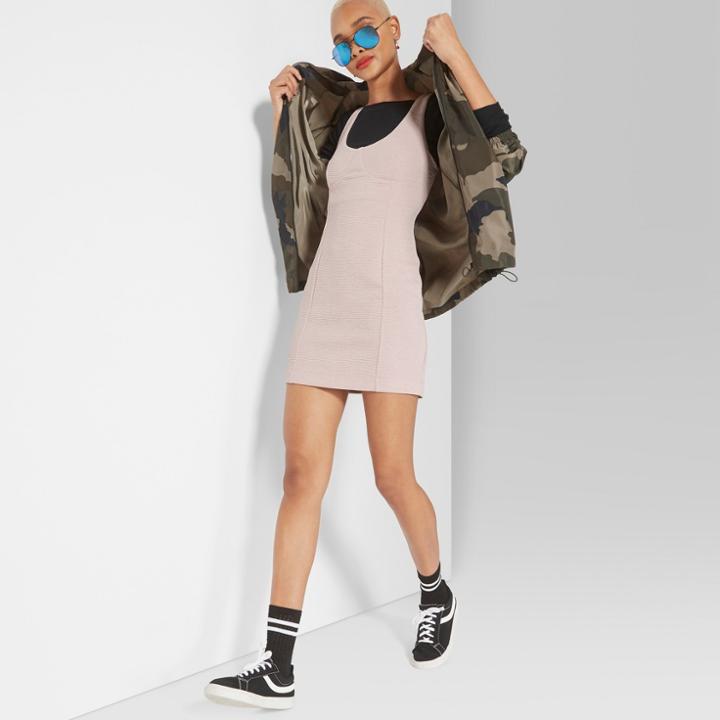 Women's Sleeveless Tank Mini Dress - Wild Fable Pink