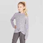 Girls' Twist Front Cozy Long Sleeve Hoodie - C9 Champion Lilac Purple