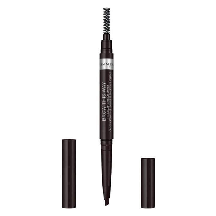 Target Rimmel Brow This Way Fill & Sculpt Eyebrow Definer 004 Soft Black - .01oz