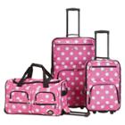Rockland Spectra 3pc Expandable Rolling Softside Carry On Luggage