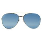 Target Women's Oversized Aviator Sunglasses With Blue Mirrored Lenses -