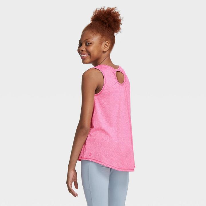 Girls' Studio Tank Top - All In Motion Fuchsia Xs, Girl's, Pink