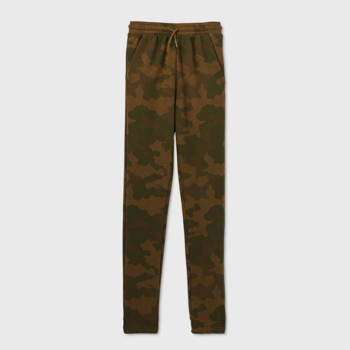 Boys' Fleece Jogger Pants - All In Motion Olive Green